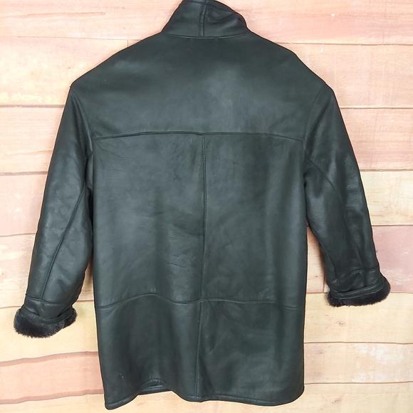 BOD & CHRISTENSEN Shearling 100% sheepskin super soft leather winter coat - Picture 5 of 9